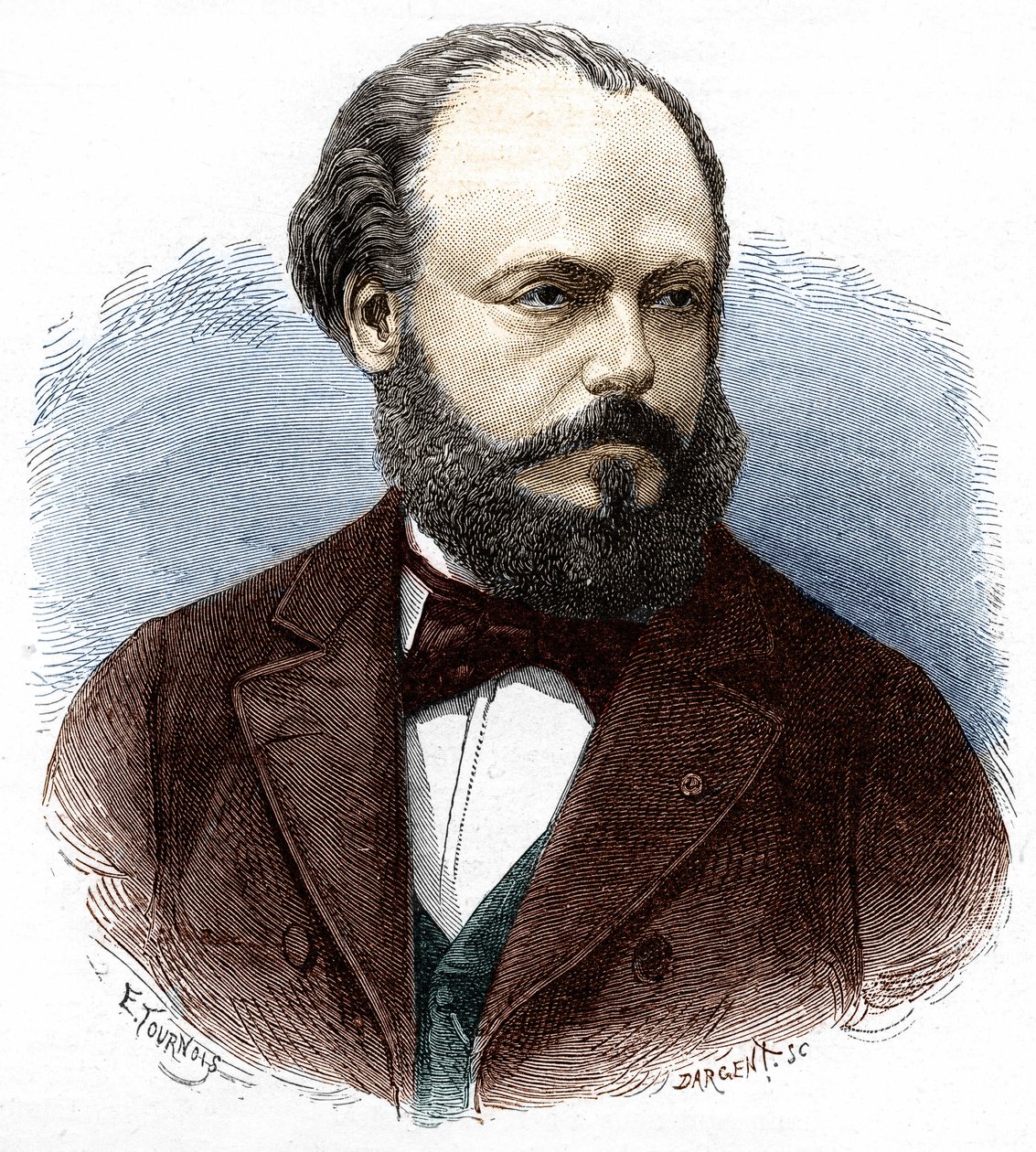 フランスの技術者・物理学者であるマルセル・デプレ（1843-1918）の肖像。 作： 無名の画家