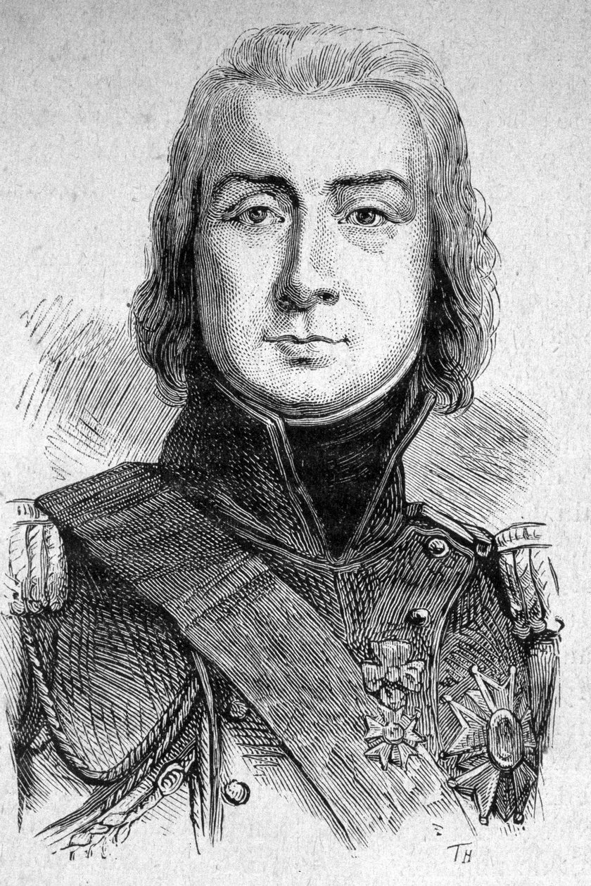 イストリア公爵マレシャル・ベシエール（1768-1813）の肖像 - 「Les Contemporains」に掲載されたもので、19世紀後半のもの。 作： 無名の画家