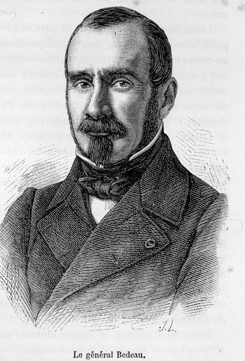 フランスの将軍、マリー・アルフォンス・ベドー（1804～1863）の肖像。 作： 無名の画家
