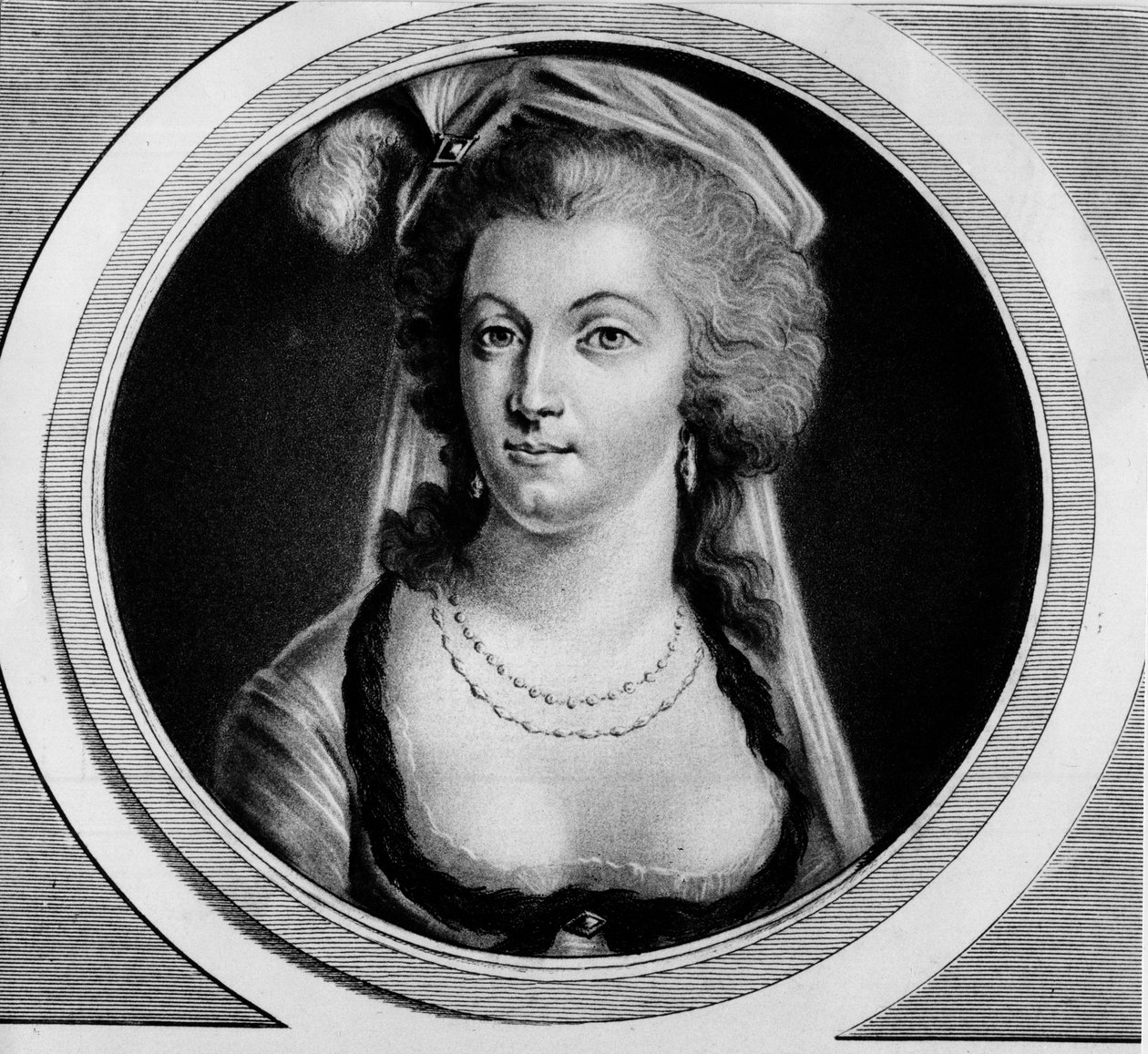 マリー・アントワネットの肖像（Marie-Antoinette 作： 無名の画家