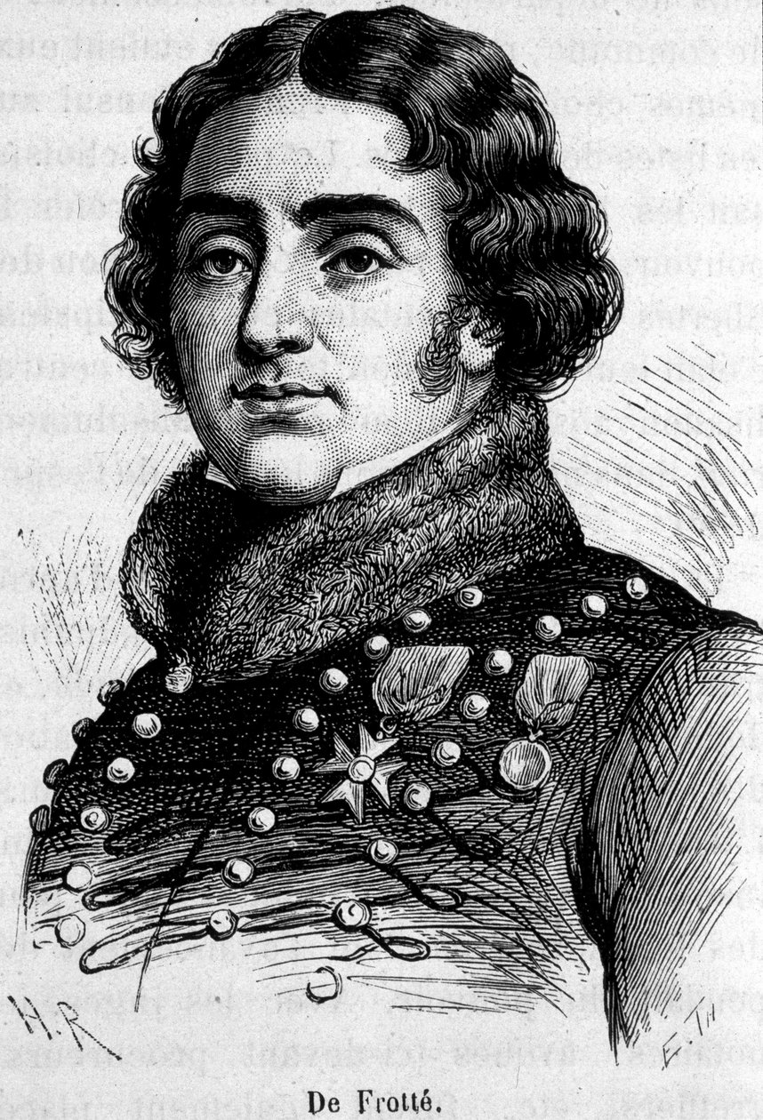 マリー・ピエール・ルイ、デ・フロッテ伯爵（1755年～1800年）の肖像、ノルマン人のシュアンヌリーの長で、彼はボナパルトに撃たれた。 作： 無名の画家