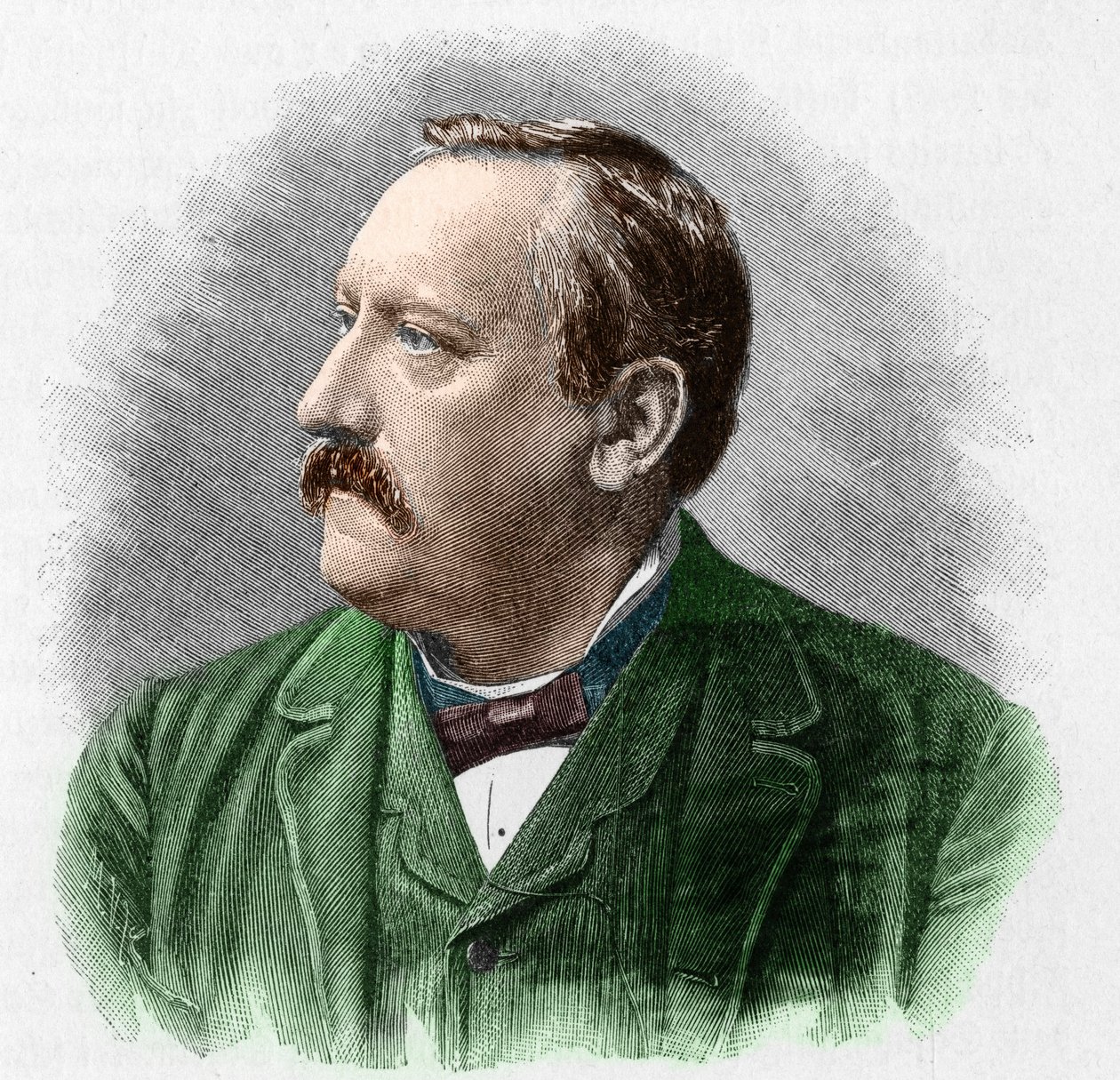 マルティン・グライフ（1839-1911）ドイツの詩人の肖像。 作： 無名の画家