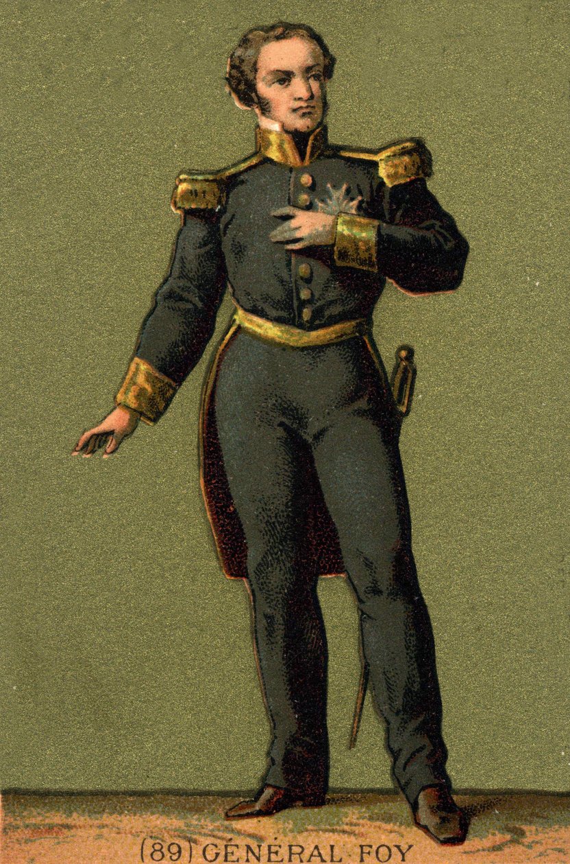マクシミリアン・セバスティアン・フォイの肖像フランスの将軍、政治家（1775年〜1825年 作： 無名の画家