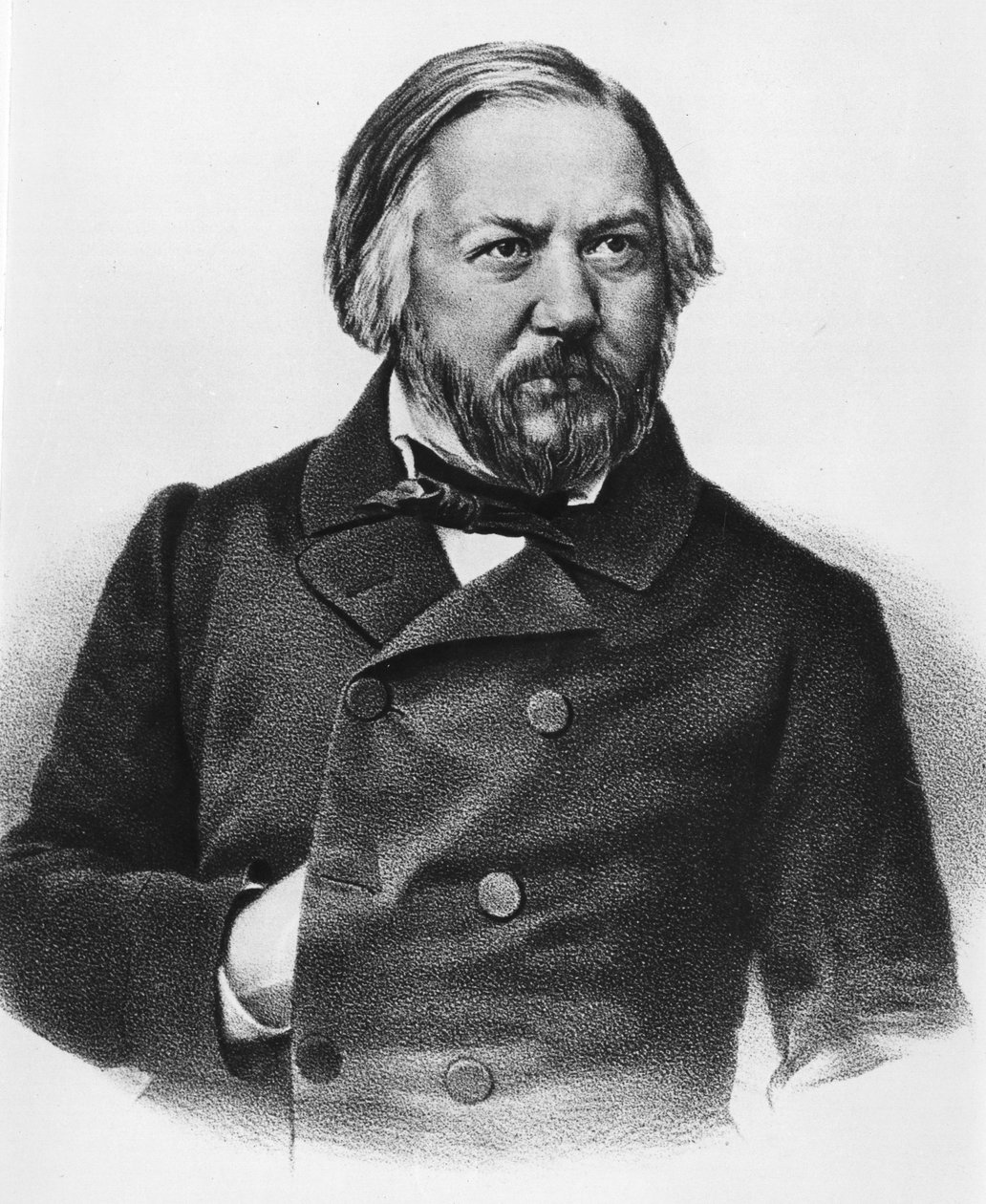 ミハイル・イヴァノヴィッチ・グリンカの肖像 1804-1857 作曲家 ロシア人。 作： 無名の画家