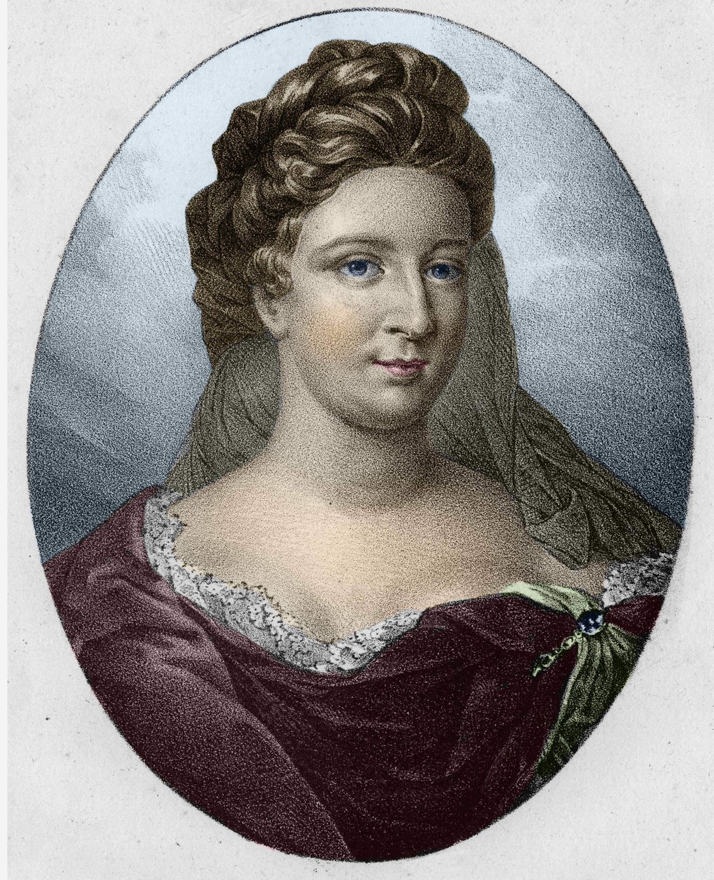 アントワネット・デゥシェリエール夫人の肖像（1634-1694年 作： 無名の画家