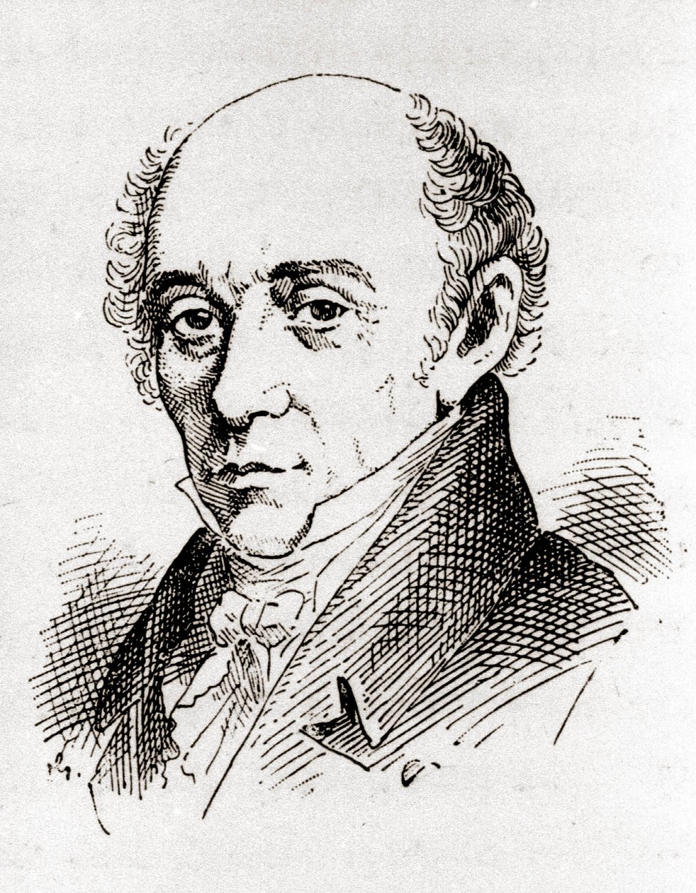 イタリアの作曲家・ピアニスト、ムツィオ・クレメンティ（1752-1832）の肖像。 作： 無名の画家