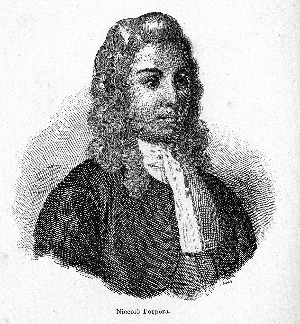 ニコラ・ポルポラ（1686～1768）イタリアの作曲家の肖像。 作： 無名の画家
