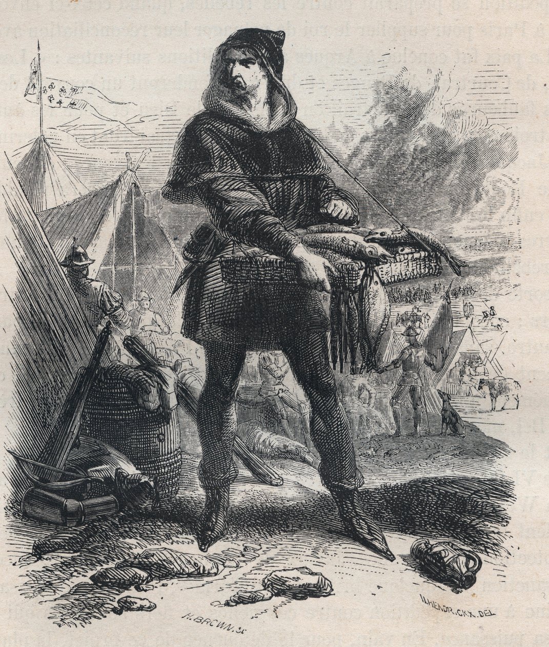 Portrait of Nicolaas Zannekin (? -1328), Flemish peasant and the Leader of the Peasant revolt in Flanders (1325-1328) - Portrait of Nicolaas Zannekin or Nicolas Zanekin or Zannequin, Tribun and Flemish adventurer, the leader of the Karl revolt against the  作： 無名の画家