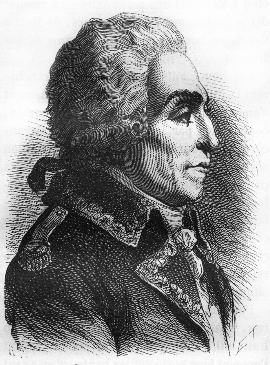 Nicolas Luckner (1722-1794) フランスの元帥の肖像。 作： 無名の画家