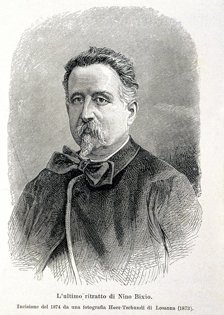 ニーノ・ビクシオ（1821-1873）の肖像 イタリアの政治家 作： 無名の画家