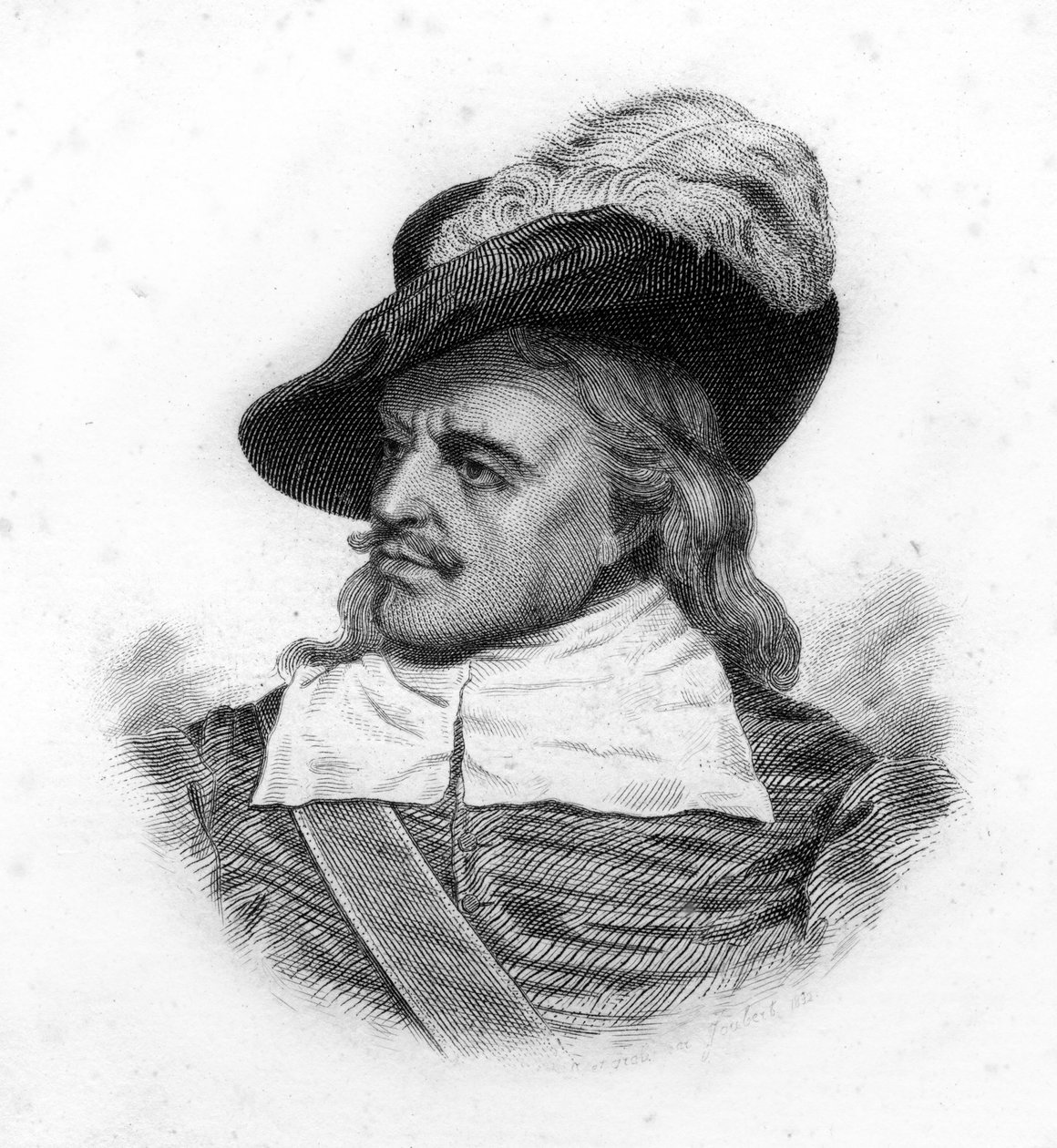 イギリスの政治家オリビエ・クロムウェル（1599-1658）の肖像 作： 無名の画家