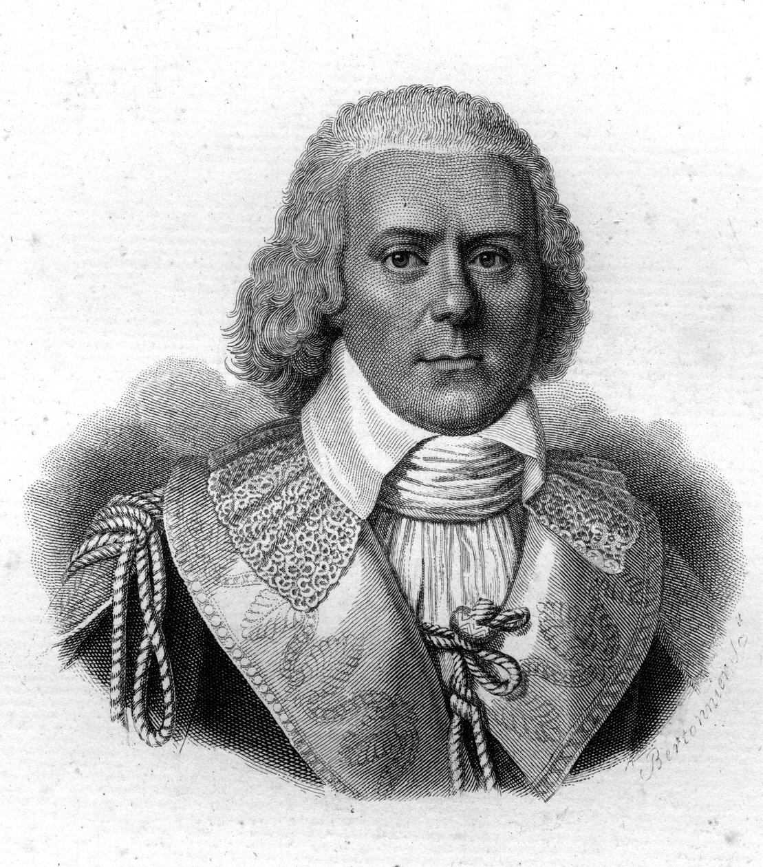 フランスの政治家、ポール・ド・バラス（1755-1829）の肖像 19世紀のエングレーヴィング 作： 無名の画家