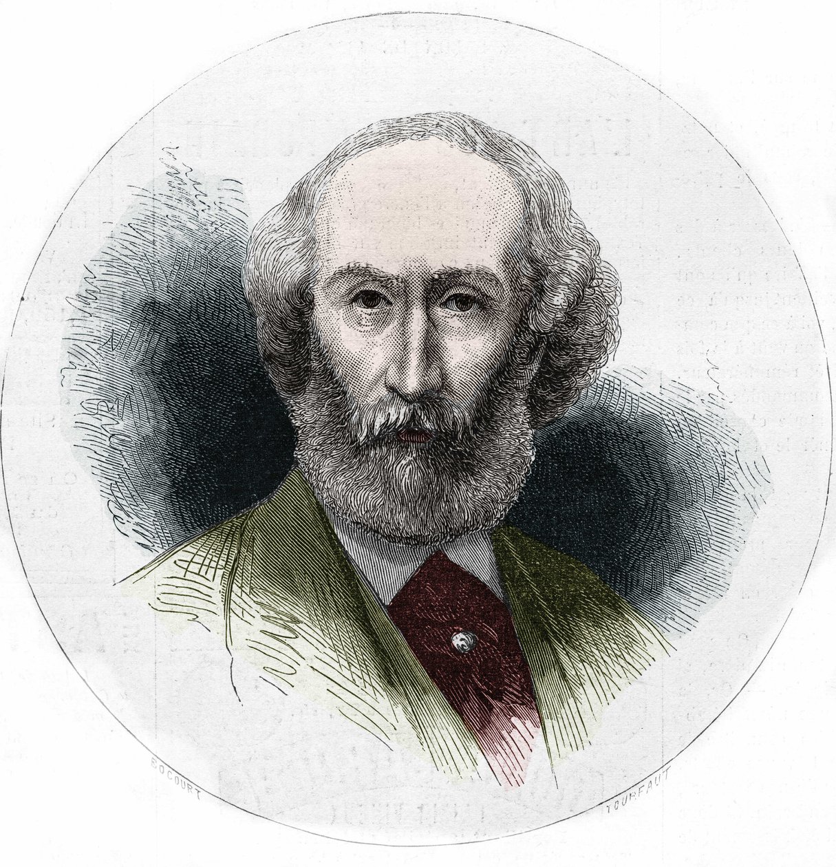 フランスの文学者ポール・ド・ミュッセ（1804-1880）の肖像。 作： 無名の画家