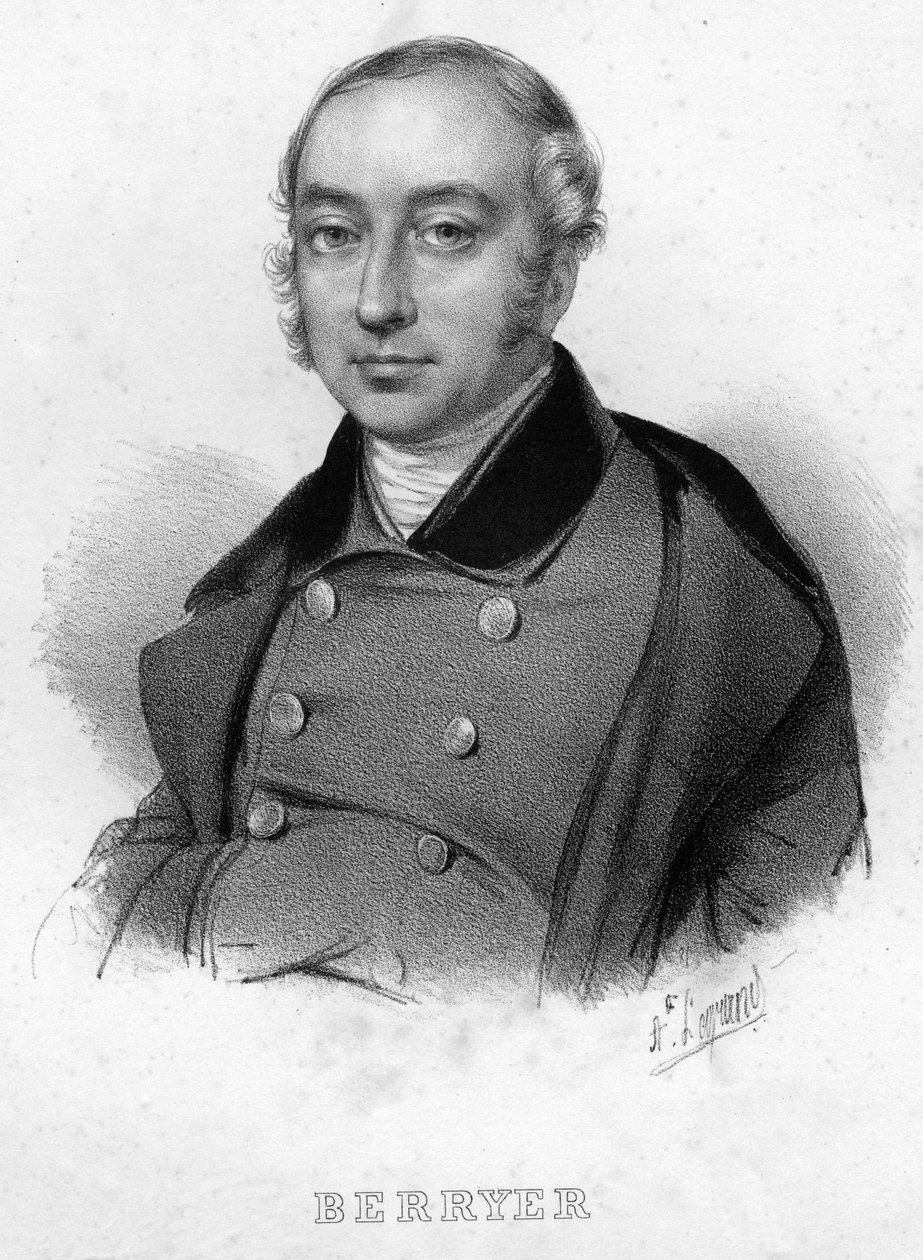Pierre Antoine (Pierre-Antoine) Berryer (1790-1868) (Berryer fils), フランスの弁護士・政治家の肖像 作： 無名の画家