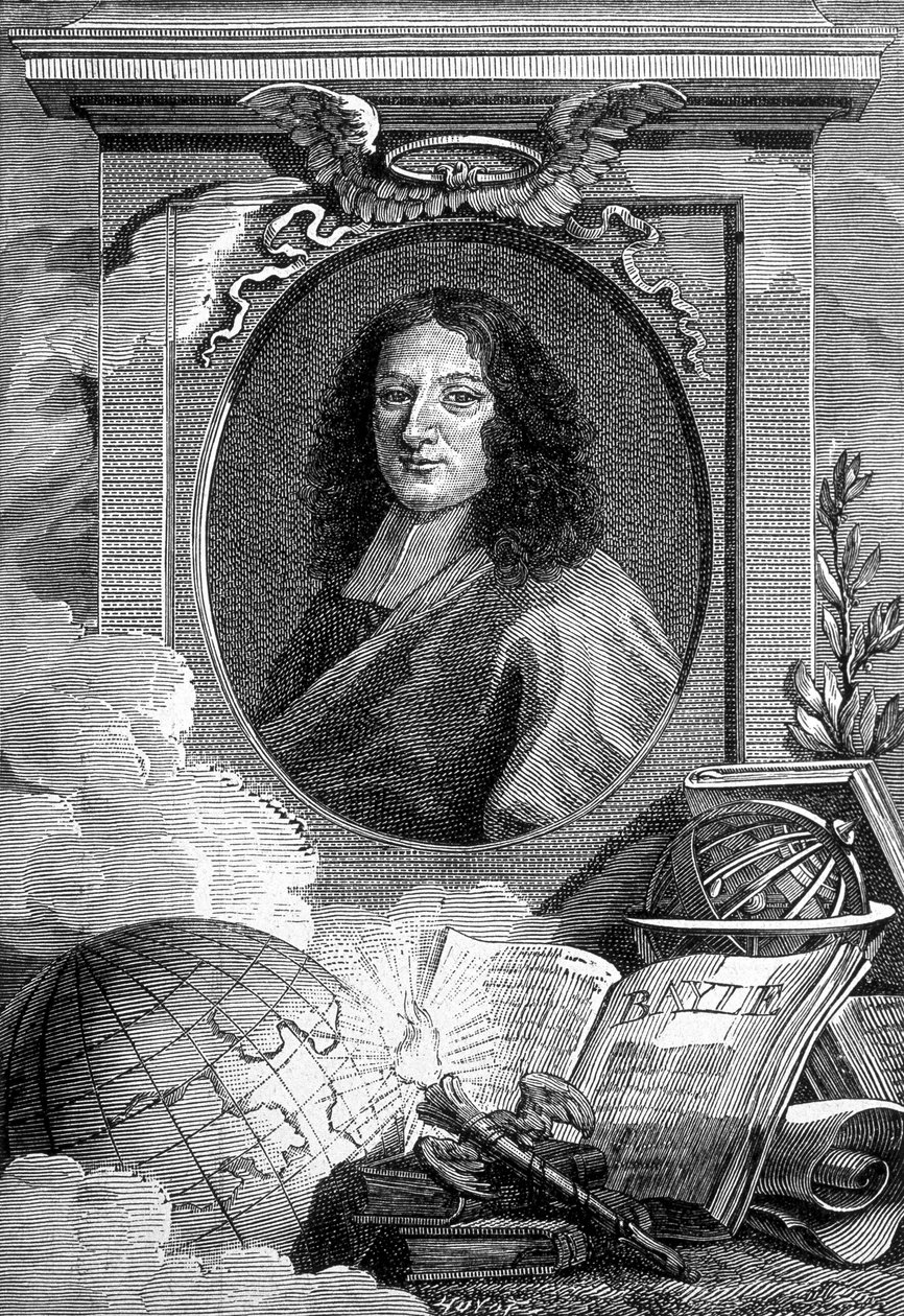 Pierre Bayle (1647 - 1706) フランスの作家・哲学者の肖像。 作： 無名の画家