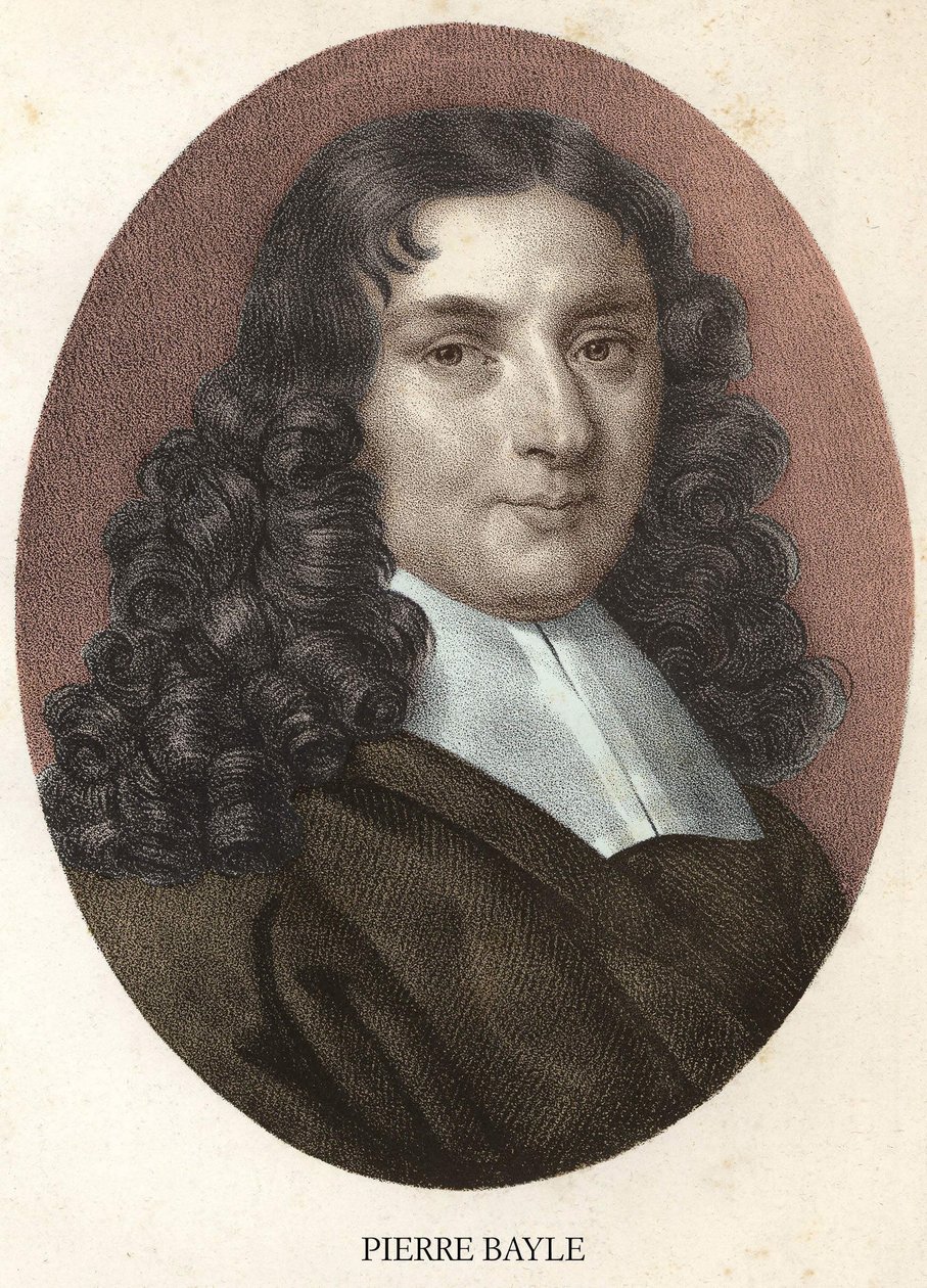 ピエール・ベールの肖像 フランスの哲学者・作家（1647年～1706年 作： 無名の画家