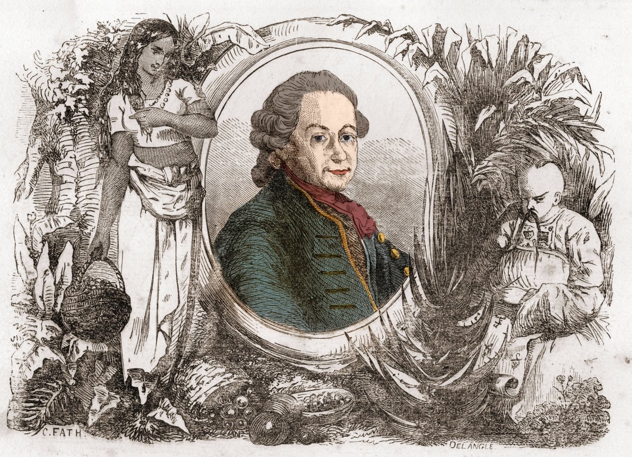 フランスの植民地行政官で農学者のピエール・ポワブル（1719-1786）の肖像。 作： 無名の画家