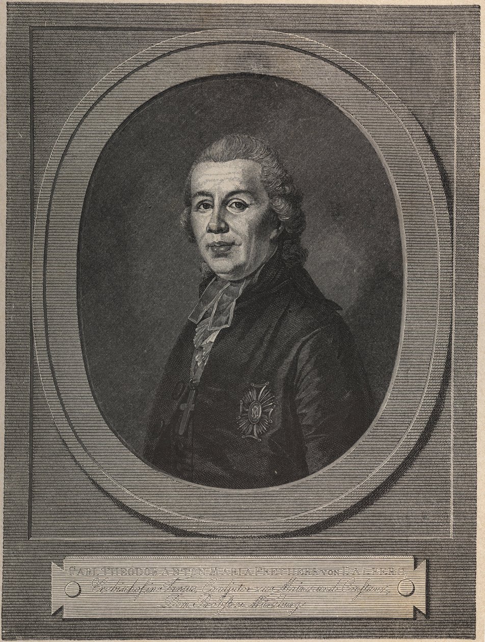 カール・テオドール・フォン・ダルベルク王子（1744-1817）の肖像（大司教、政治家、作家、哲学者 作： 無名の画家