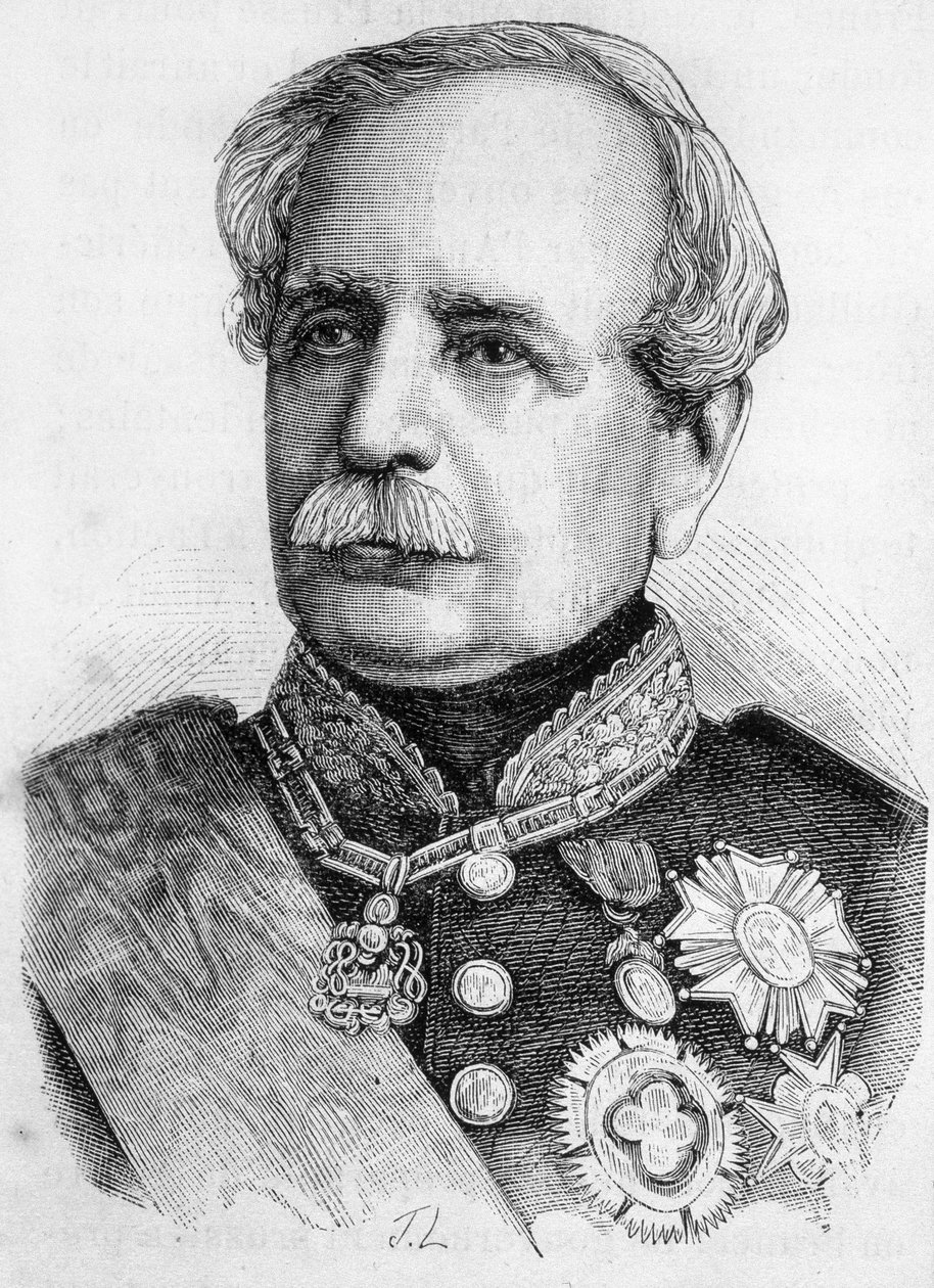 フランスの元帥ランドン（1795〜1871）の肖像 作： 無名の画家