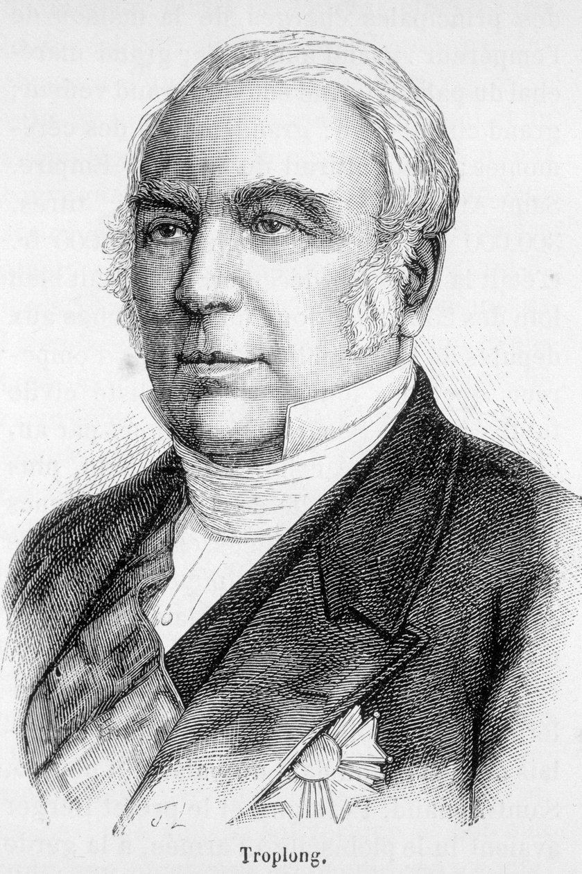 第二帝政期（1852年〜1869年）に上院議長を務めたRaymond Theodore Troplongの肖像。 作： 無名の画家