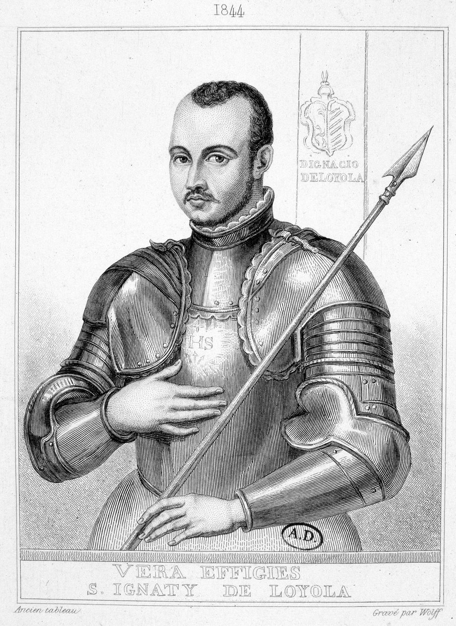 ロヨラの聖イグナティウス（1491-1556）の肖像 作： 無名の画家