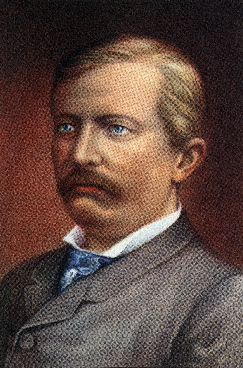 イギリスの探検家、ジャーナリスト、ヘンリー・モートン・スタンレー卿（1841-1904）のペンネーム。 作： 無名の画家