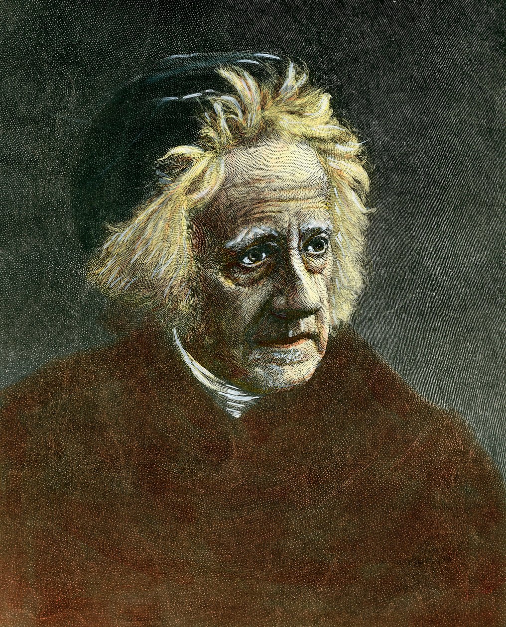 Sir John Herschel (1792 - 1871) イギリスの天文学者の肖像。 作： 無名の画家