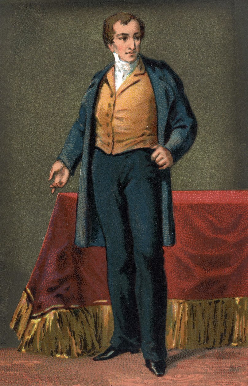 ロバート・ピール卿（1788-1850）の肖像。 作： 無名の画家