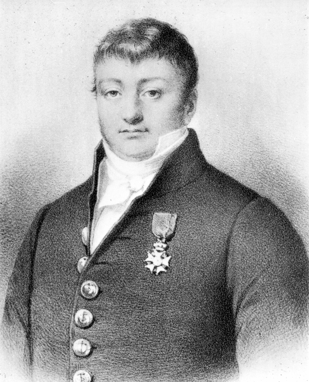 スルクーフ（1773〜1827年）の肖像 - エッチング 作： 無名の画家