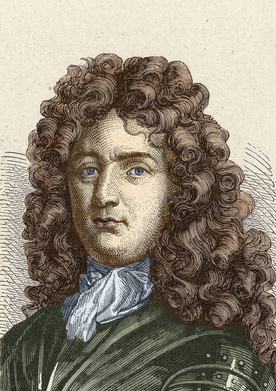 ヴォーバン（1633-1707）の肖像。(Sébastien Le Prestre de Vauban) フランスの元帥、軍事技術者 作： 無名の画家