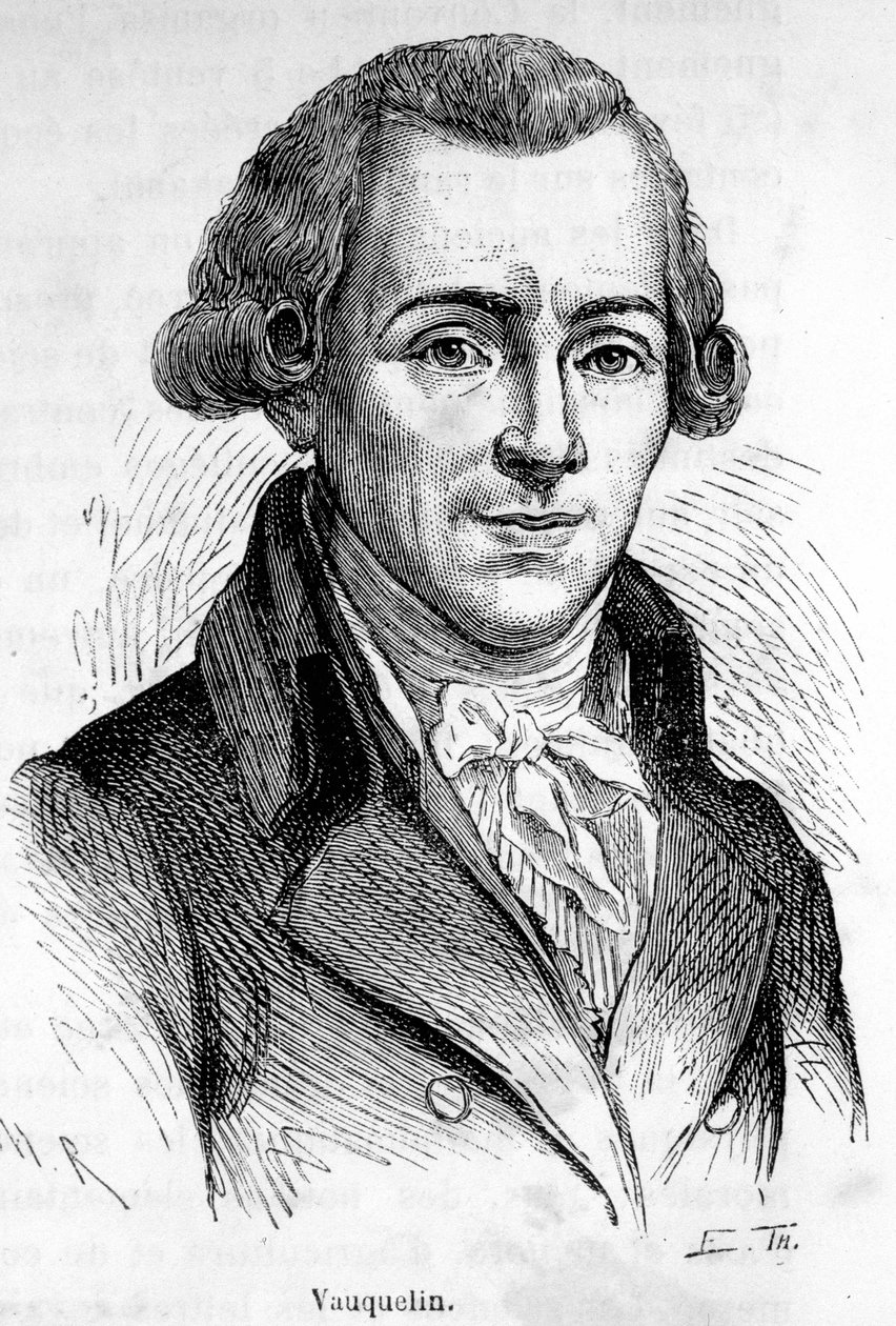 フランスの化学者ヴォークリン（1763-1829）の肖像。 作： 無名の画家
