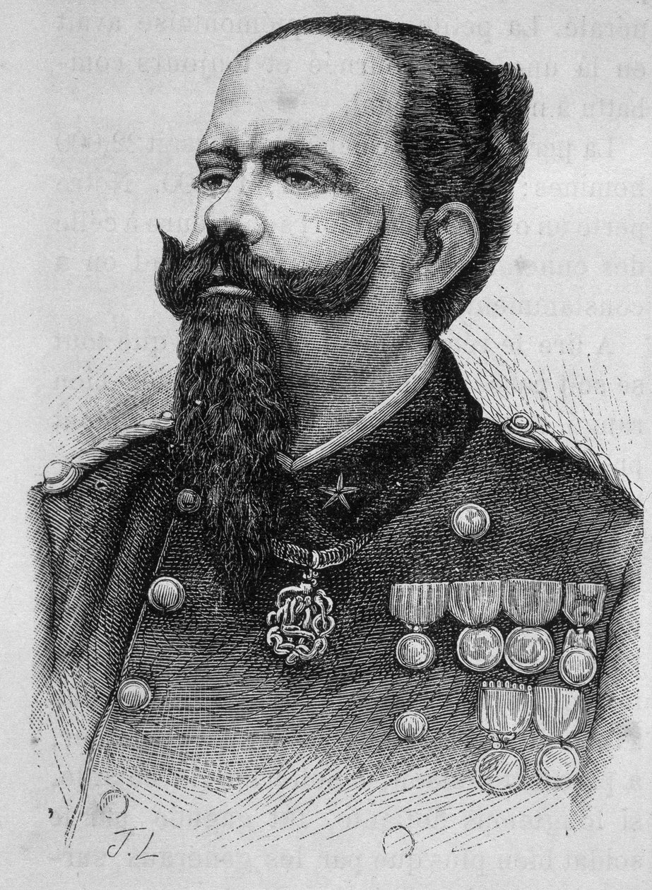 ヴィクトル・エマニュエル2世（Victor-Emmanuel）（Vittorio Emanuele）（1820年～1878年）の肖像。 作： 無名の画家