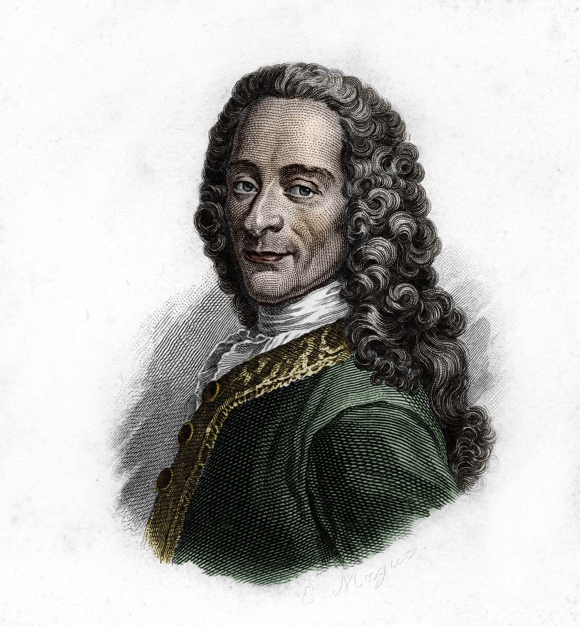 ヴォルテール（1694-1778）の肖像（フランスの作家・哲学者 作： 無名の画家