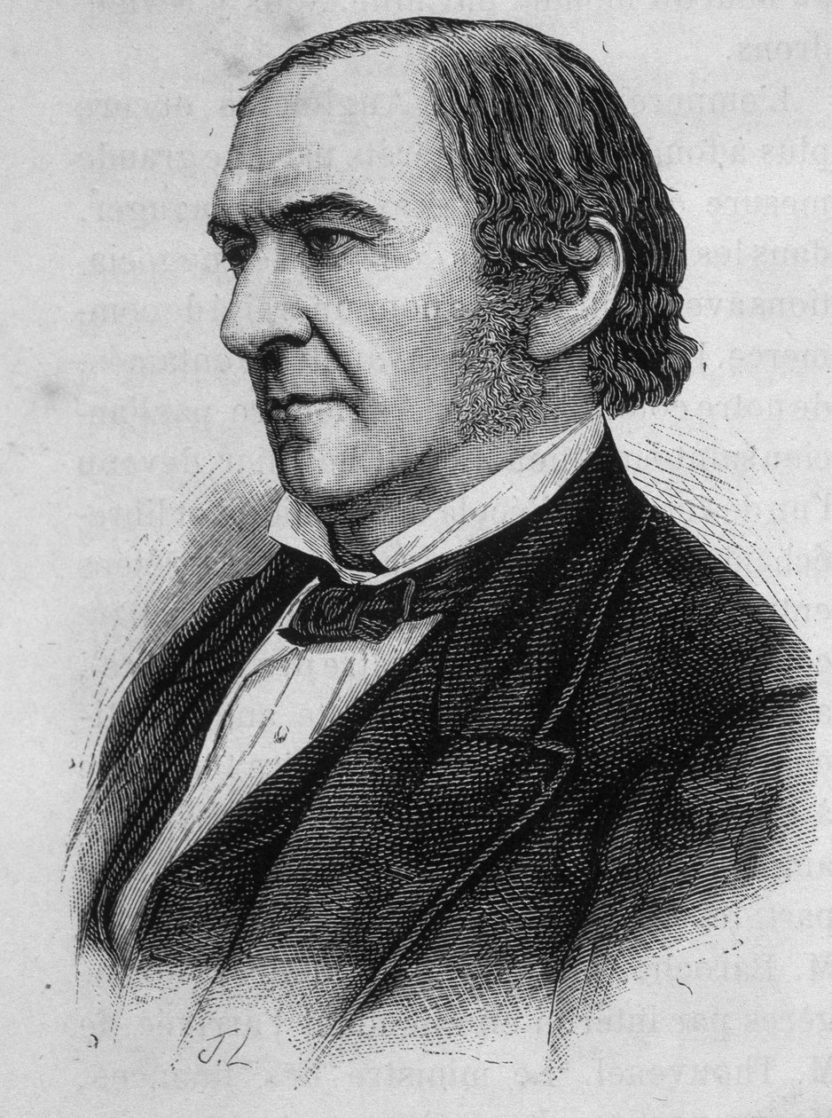 William Ewart Gladstoneの肖像。イギリスの政治家（1809年～1898年）。 作： 無名の画家