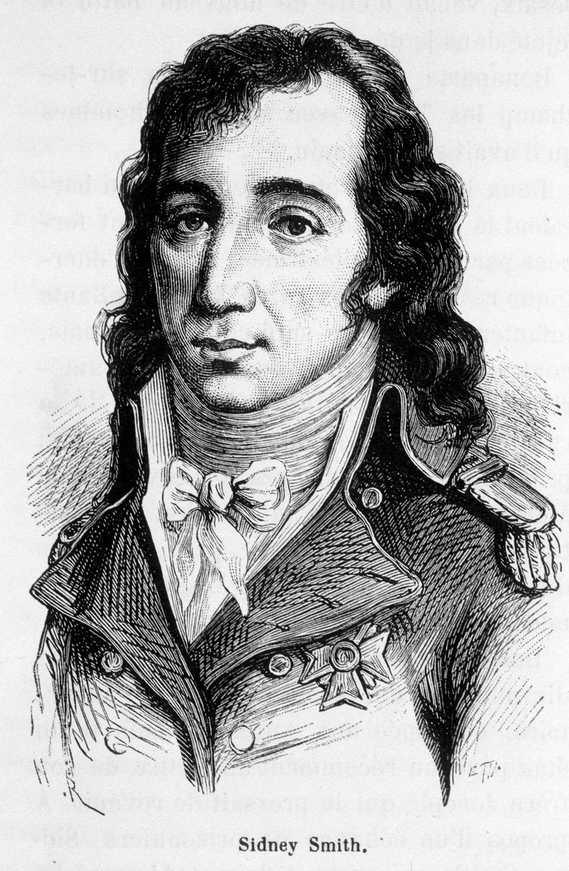 ウィリアム・シドニー・スミス(1764-1840)の肖像。 作： 無名の画家