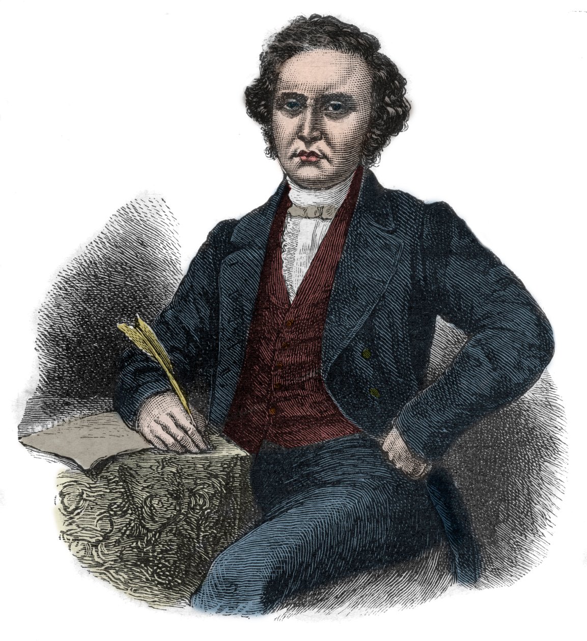 ウィリアム・サイミントン（1764-1831）の肖像 スコットランドの蒸気航行の先駆者 作： 無名の画家
