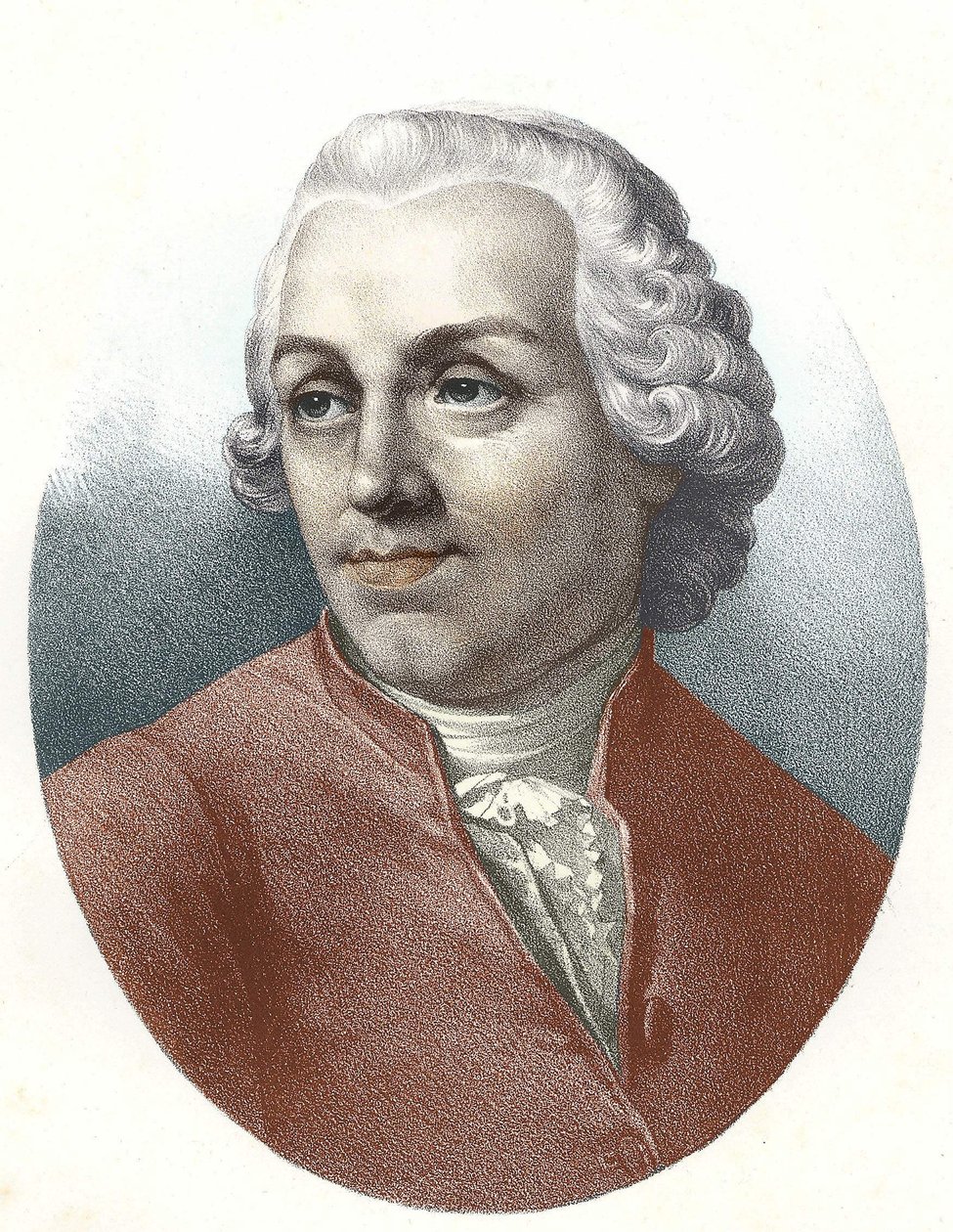 エティエンヌ・ボノ・ド・コンディヤック（Abbe Etienne Bonnot de Condillac）（1715 - 1780）の肖像。 作： 無名の画家