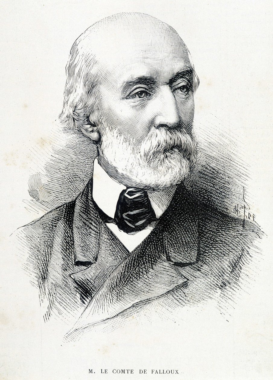 フランスの政治家、ド・ファルックス伯爵（1811～1886）の肖像。 作： 無名の画家