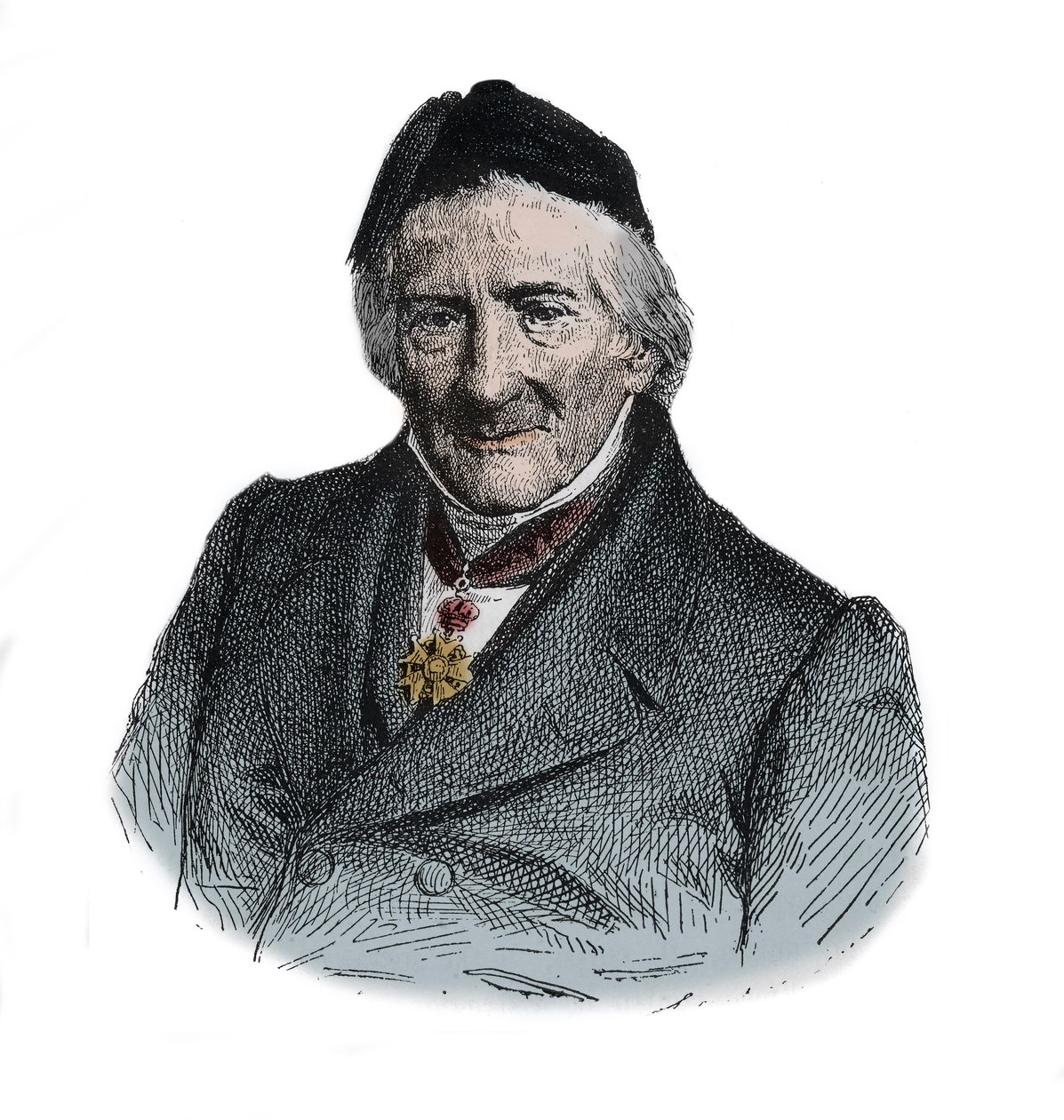 イギリス人医師ジャック・ローダ（1773-1870）の肖像 作： 無名の画家