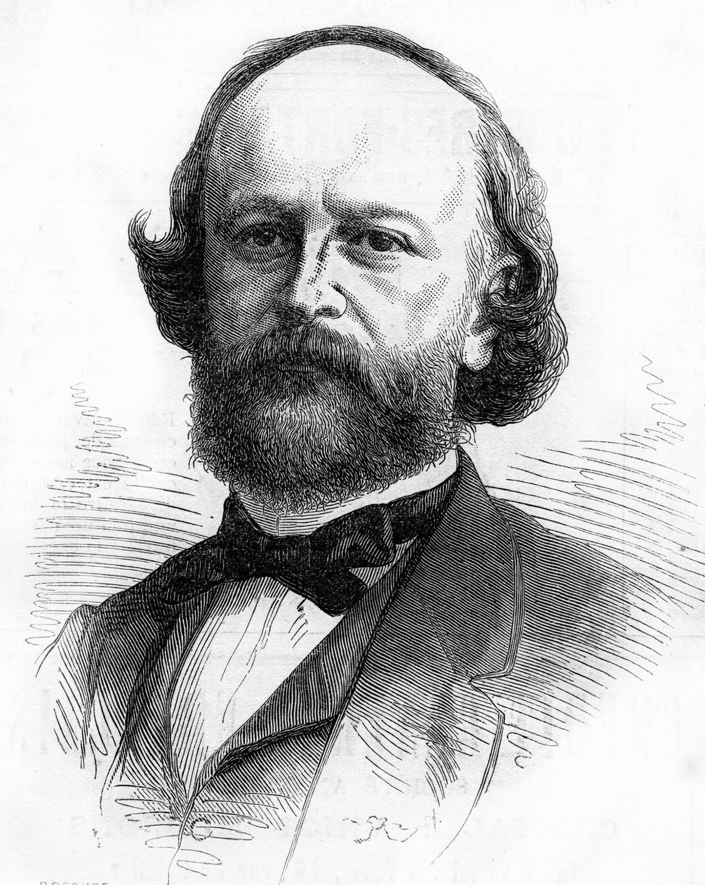 フランスの文学者、エドゥアール・フルニエ（1819-1880）の肖像。 作： 無名の画家