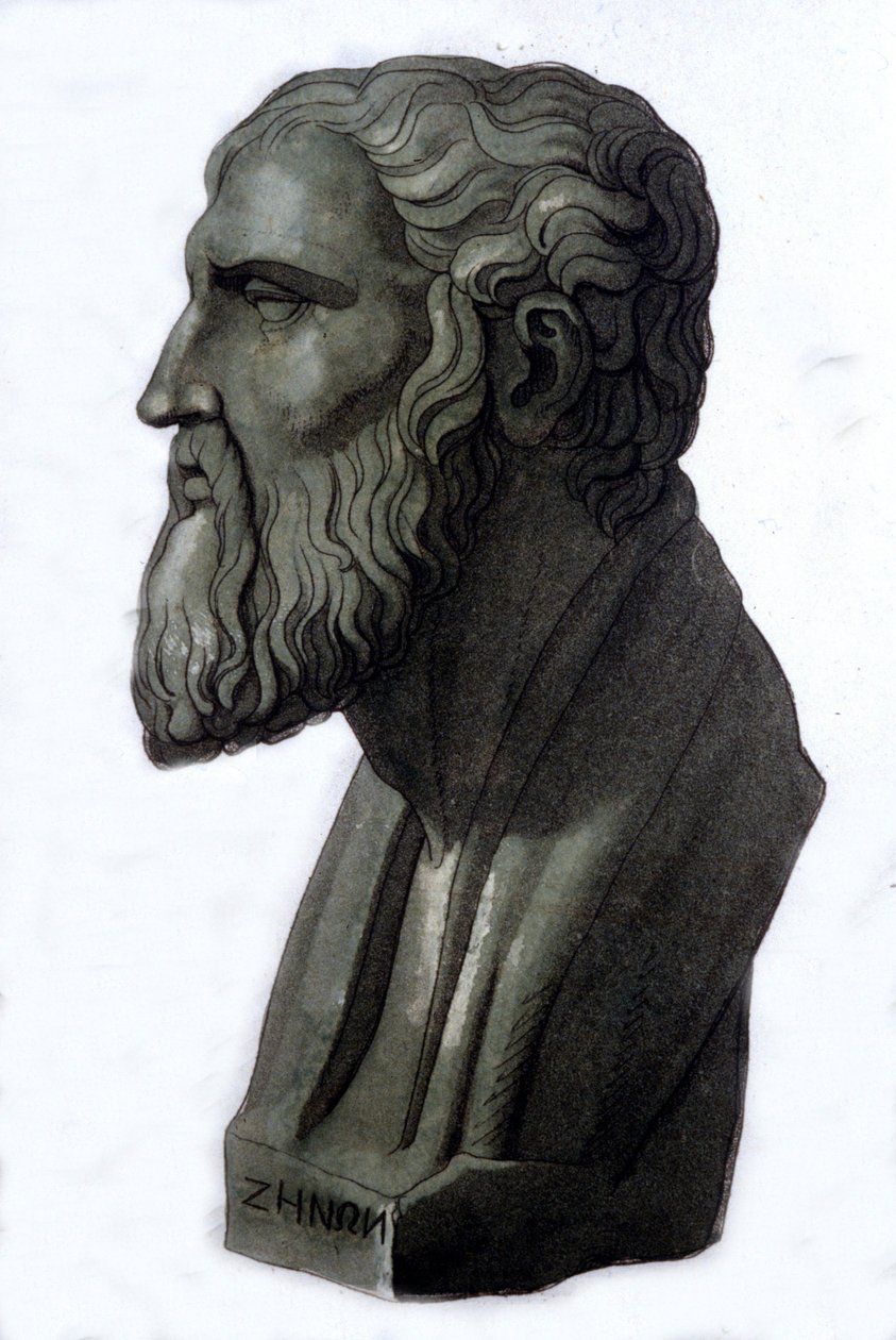 ギリシャの哲学者、エレアスのゼノン（紀元前495年～紀元前430年）の肖像。 作： 無名の画家