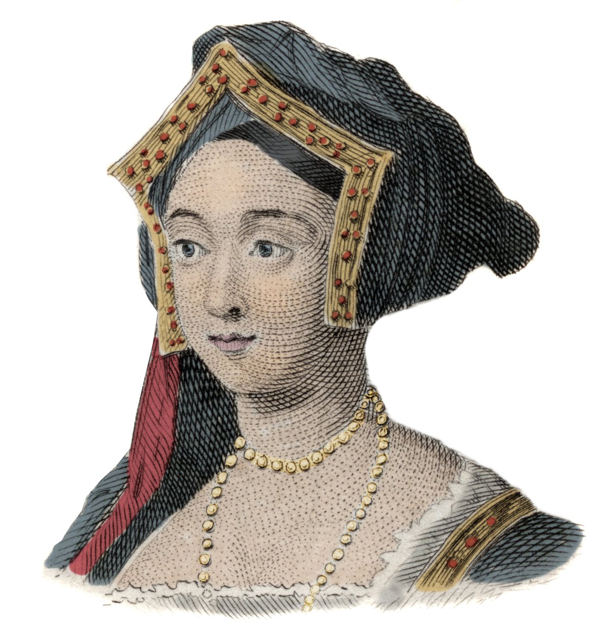 ヘンリー8世の妻、イングランド女王ジェーン（ジャンヌ）・シーモア（1509-1537）の肖像 作： 無名の画家