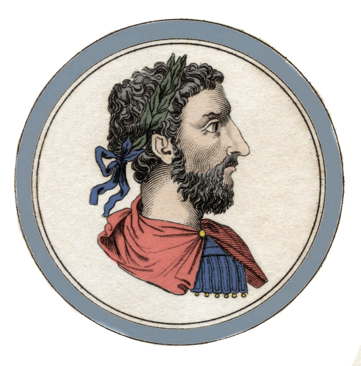 ローマ皇帝マルクス・アウレリウス（カエサル・マルクス・アウレリウス・アントニヌス・アウグストゥス）の肖像（121-180年 作： 無名の画家