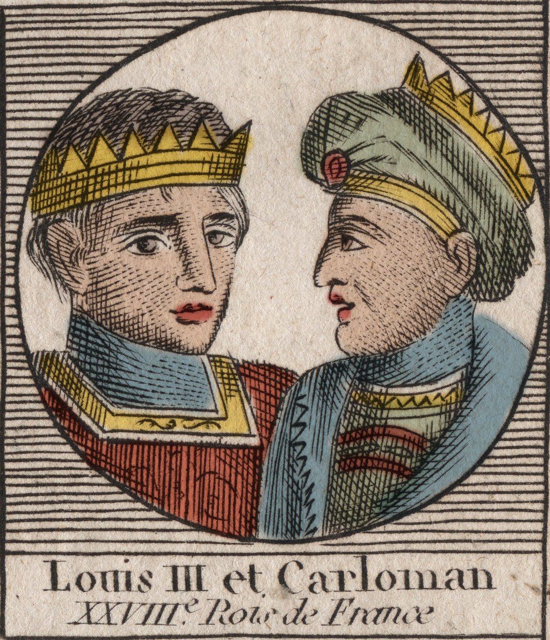 ルイ3世（863-65-882）879年から882年のフランク王国の王とカルロマン2