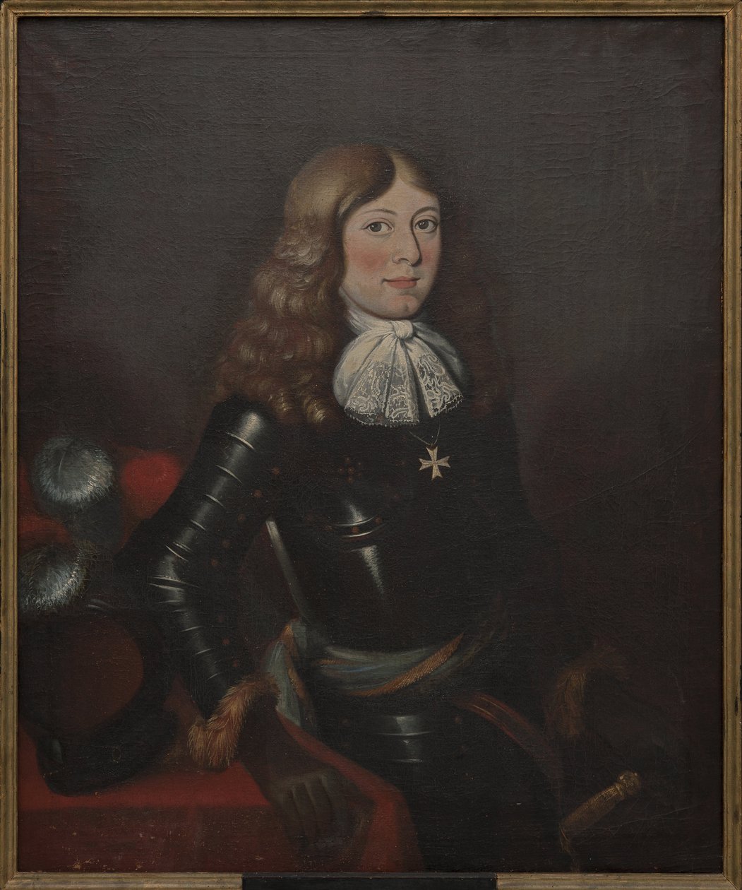 アレクサンドル・ド・クールランド王子 - アレクサンドル・ド・クールランド王子（1658-1686）の肖像、匿名 .キャンバスに油彩、17世紀後半。寸法 : 90x74 cm.ストックホルム国立博物館 作： 無名の画家