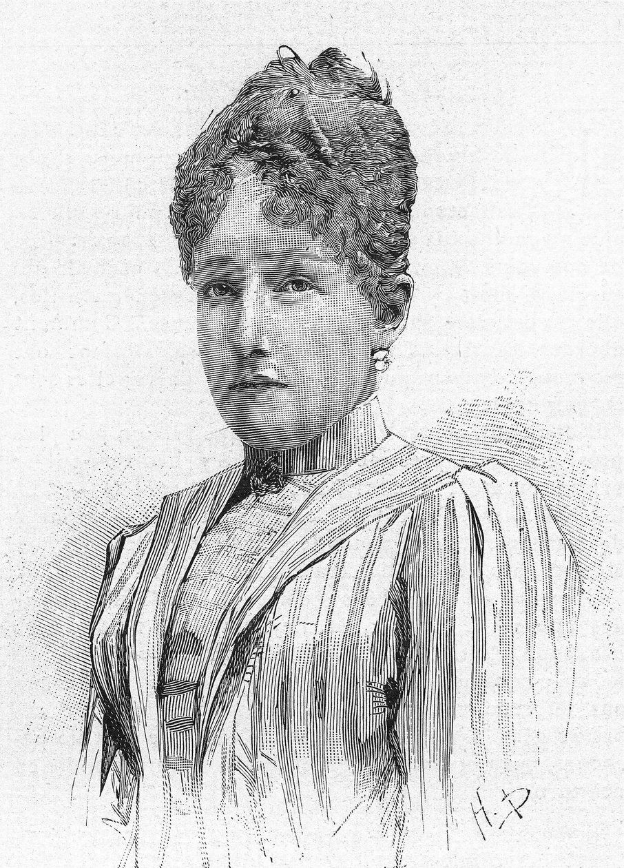 ベルギーのステファニー王女（1864～1945）は、ベルギーのレオポルド2世の娘で、ハプスブルク家のロドルフの妻でした。 作： 無名の画家