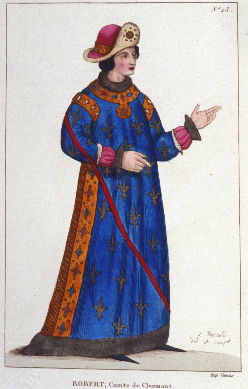 Robert of France, Count of Clermont (1256-1318).カペーの王子。 作： 無名の画家