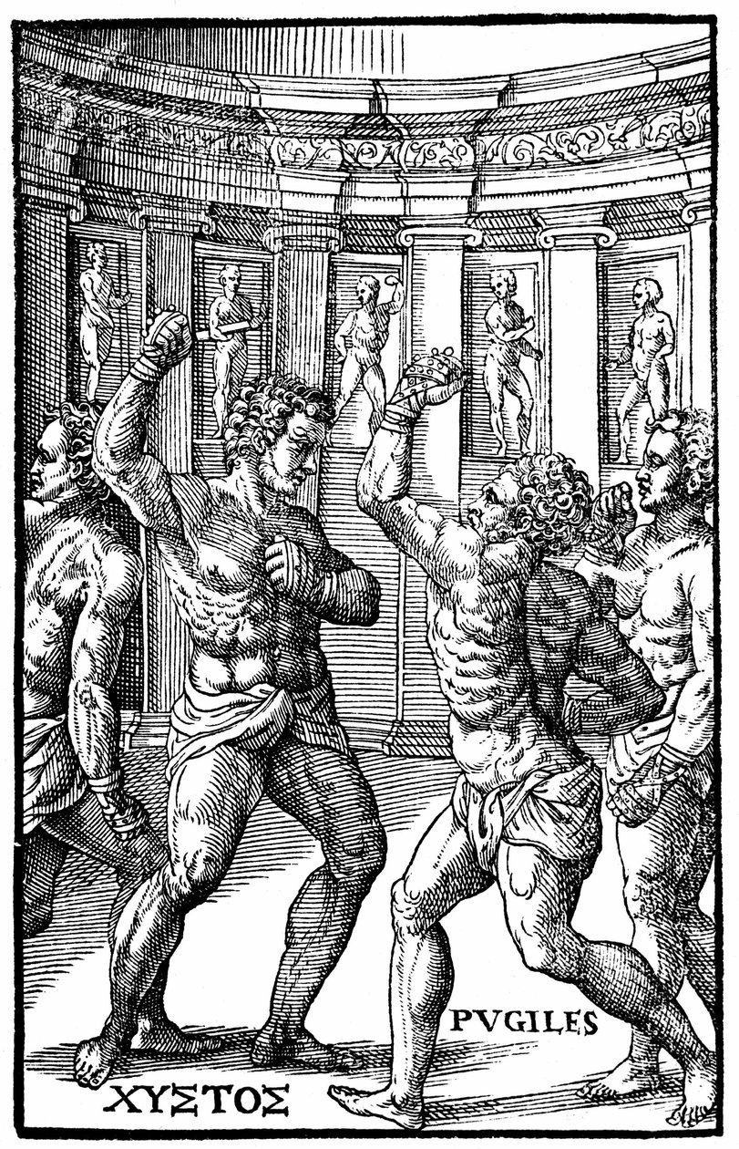 ローマの力士-「Hieronymi Mercurialis de Arte Gymnastica」ベニス版に掲載 作： 無名の画家