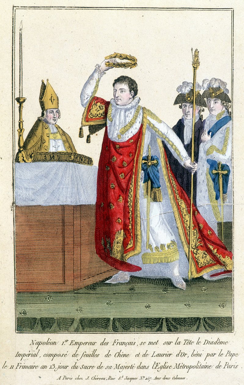 1804年、神聖なるナポレオン。 作： 無名の画家