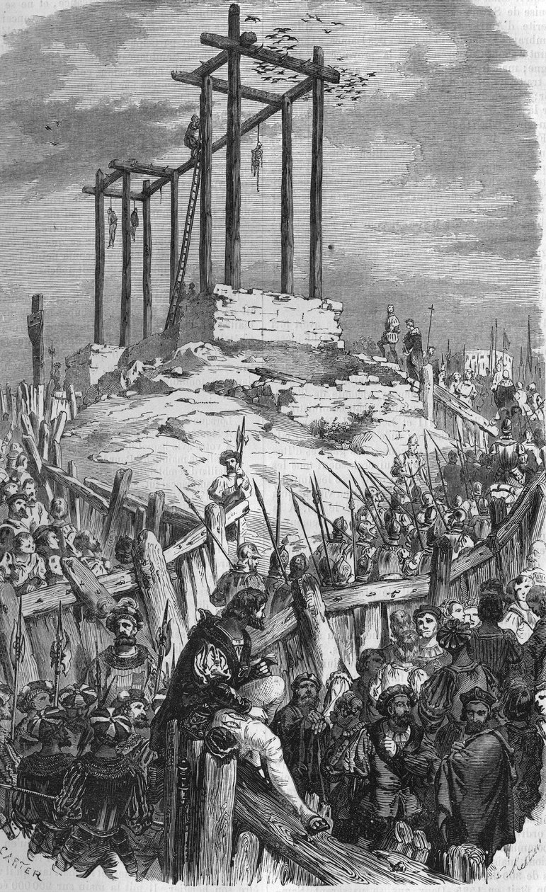 1527年に絞首刑になったサンブランカイが死んだ。 作： 無名の画家